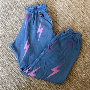 aviator nation bolt repeat ombre sweatpant